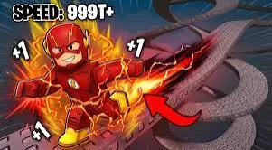Superhero Evolution The Flash running at super speed through Start City