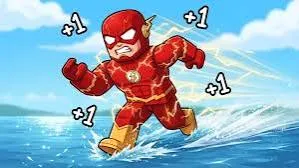 Superhero Evolution gameplay β a hero dashing through the Neon District streets